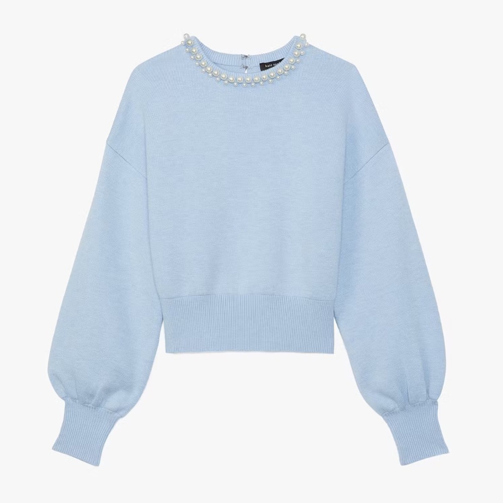 Kate spade specialty Pearl Collar Sweater size XL KF783 brand new with tags NWT